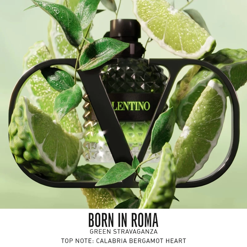 Valentino Born In Roma Uomo Green Stravaganza EDT 100 Ml - Billede 9