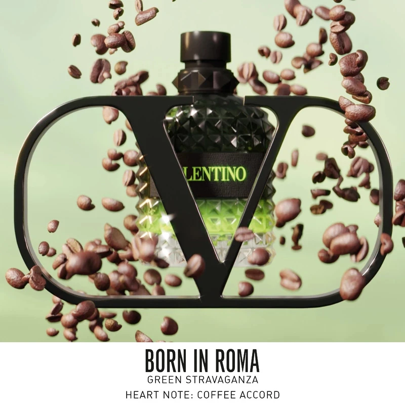 Valentino Born In Roma Uomo Green Stravaganza EDT 100 Ml - Billede 10