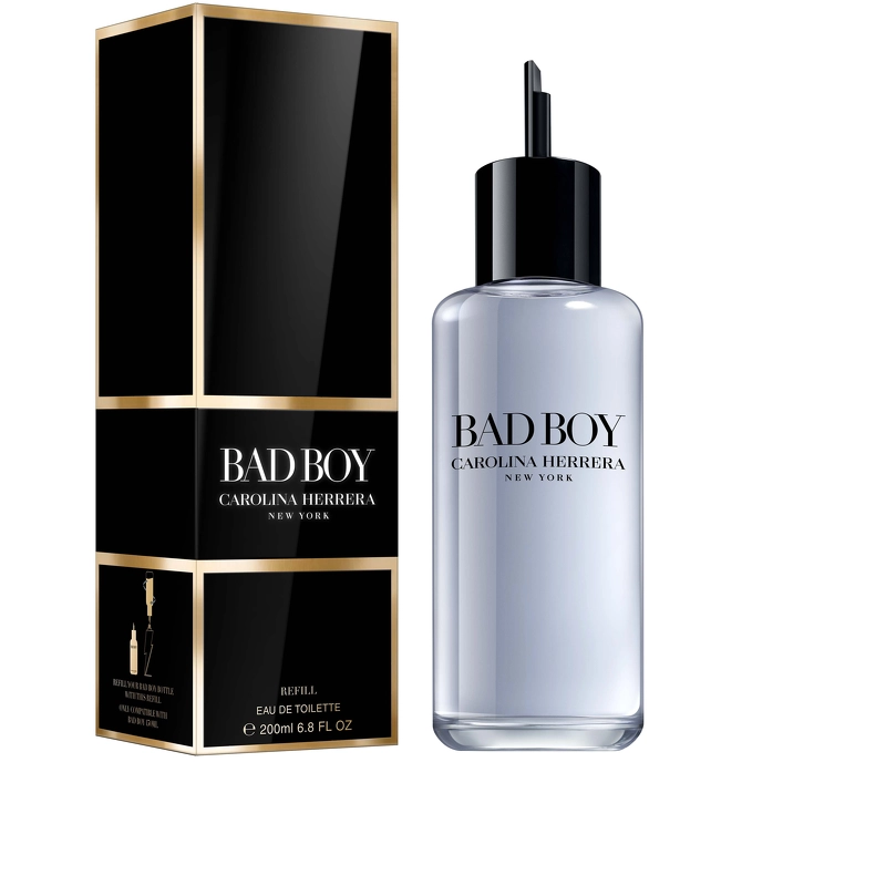 Carolina Herrera Bad Boy EDT Refill 200 Ml - Billede 2