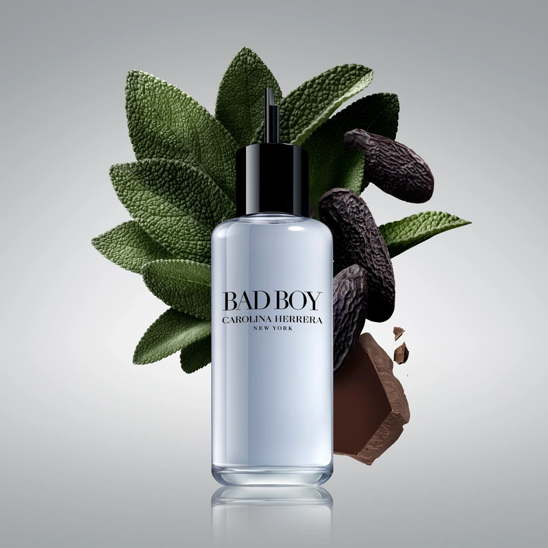 Carolina Herrera Bad Boy EDT Refill 200 Ml - Billede 4