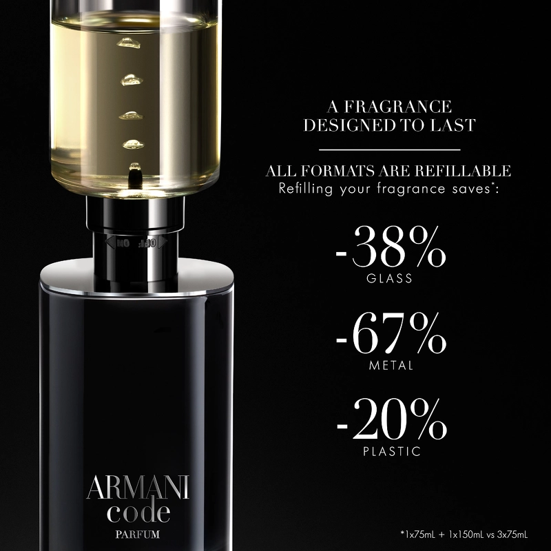 Giorgio Armani Code Le Parfum Refill 150 Ml - Billede 9