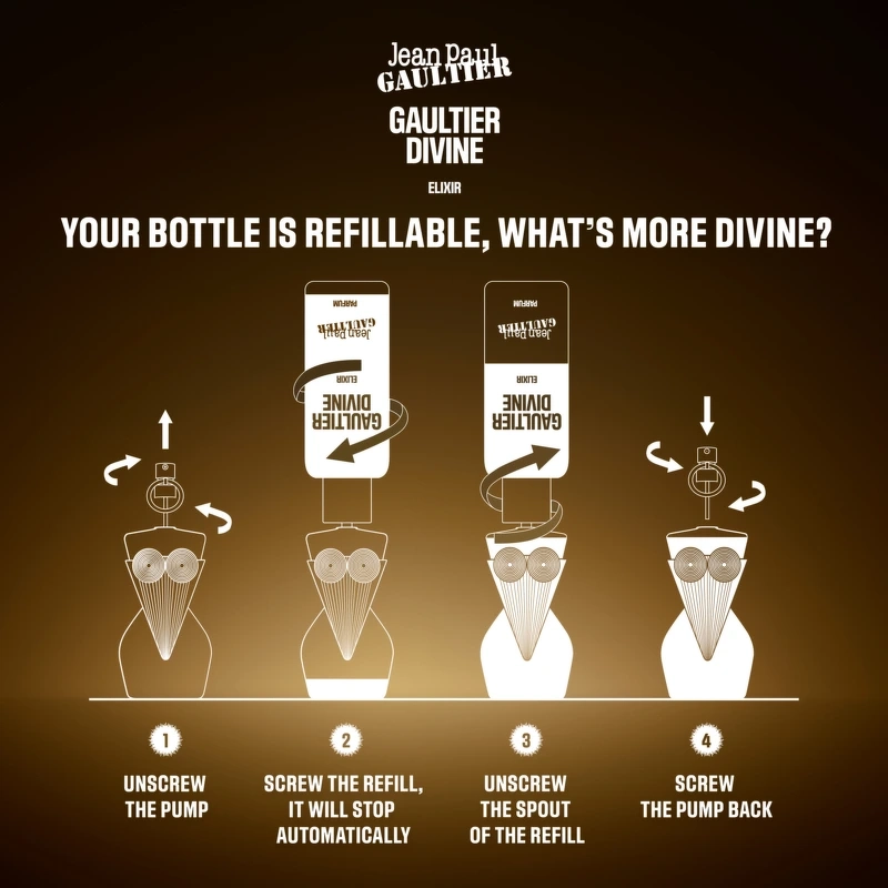 Jean Paul Gaultier Divine Elixir EDP Refill 200 Ml - Billede 4