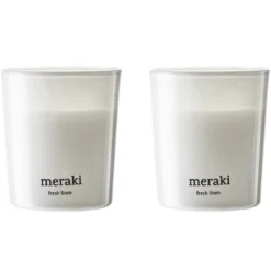 Meraki Scented Candle 2 X 60 Gr. - Fresh Linen