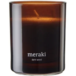 Meraki Scented Candle 200 Gr. - Dark Wood