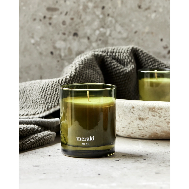 Meraki Scented Candle 200 Gr. - Oud Leaf - Billede 3