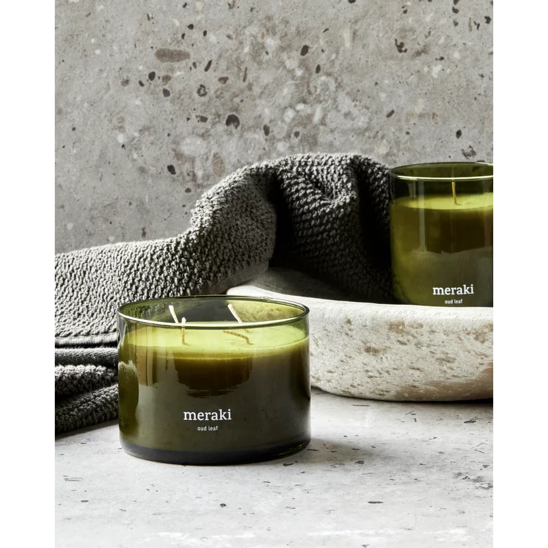 Meraki Scented Candle 340 Gr. - Oud Leaf - Billede 3