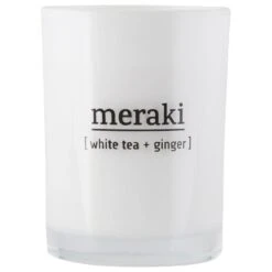 Meraki Scented Candle 8 X 10,5 Cm - White Tea & Ginger