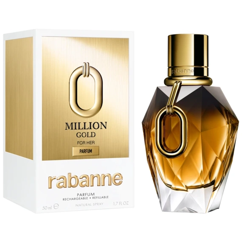 Rabanne Million Gold For Her Parfum Refillable 50 Ml - Billede 2