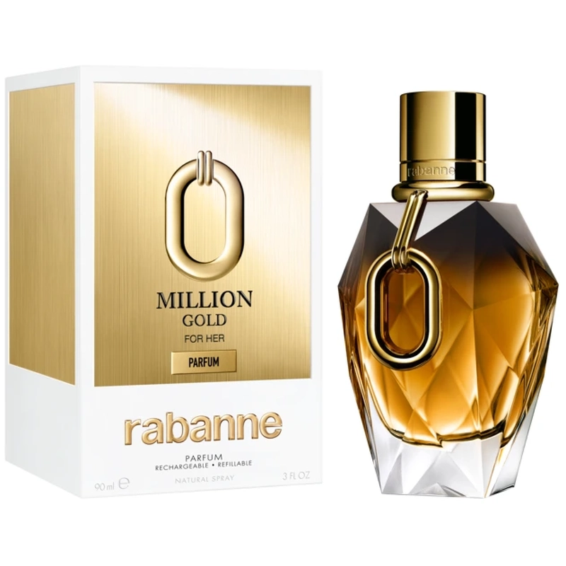 Rabanne Million Gold For Her Parfum Refillable 90 Ml - Billede 2