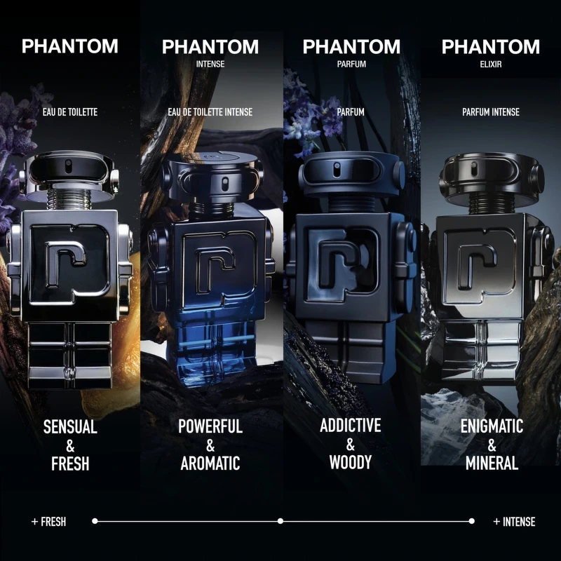 Rabanne Phantom Black Elixir Parfum 150 Ml - Billede 4