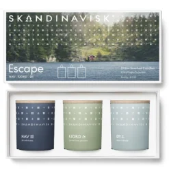 SKANDINAVISK ESCAPE Candle Giftset 3 X 65 Gr.