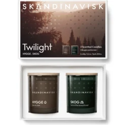 SKANDINAVISK Twilight Scented Candle Giftset 2 X 65 Gr.